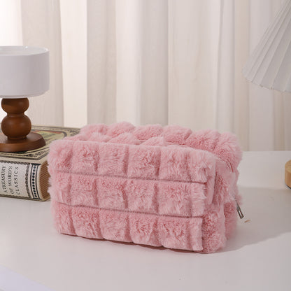 Teddy Cube Etui – Zachte Kubusstructuur