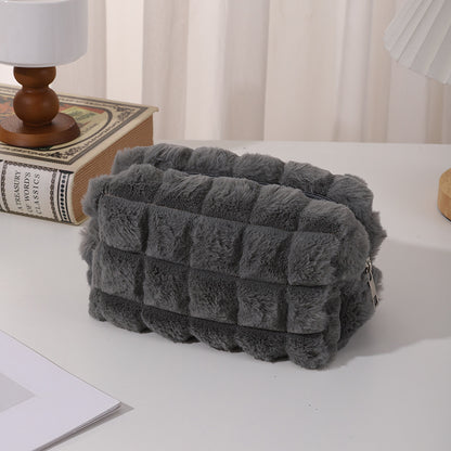 Teddy Cube Etui – Zachte Kubusstructuur