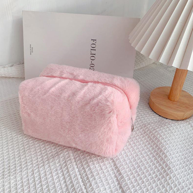 Fluffy XL Pluche Etui & Make-Up Tas
