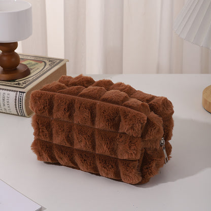 Teddy Cube Etui – Zachte Kubusstructuur